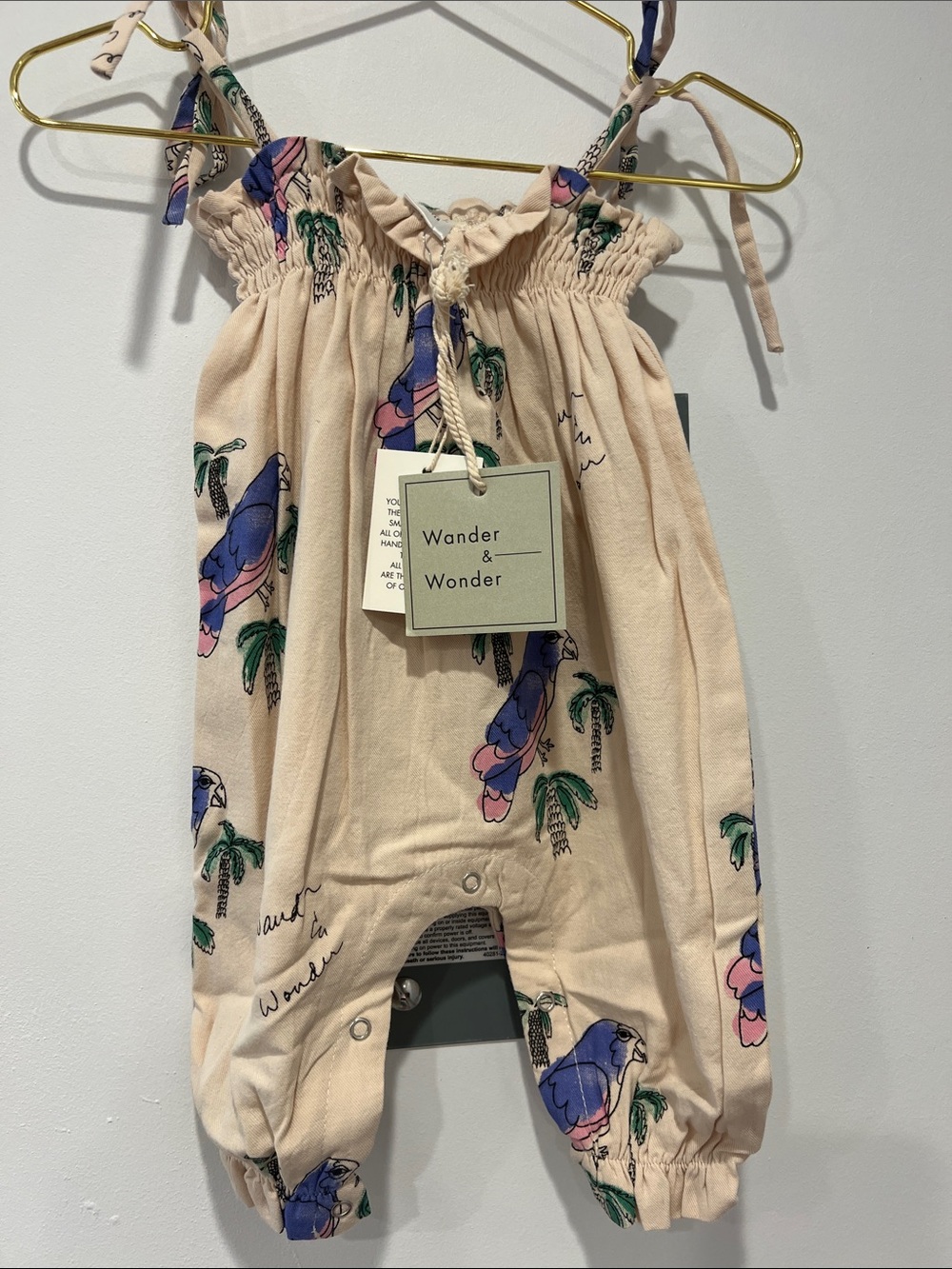 Parrot Print Kids Romper